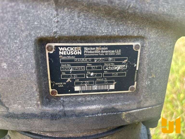 WACKER NEUSON BS60-4 TAMPING COMPACTOR