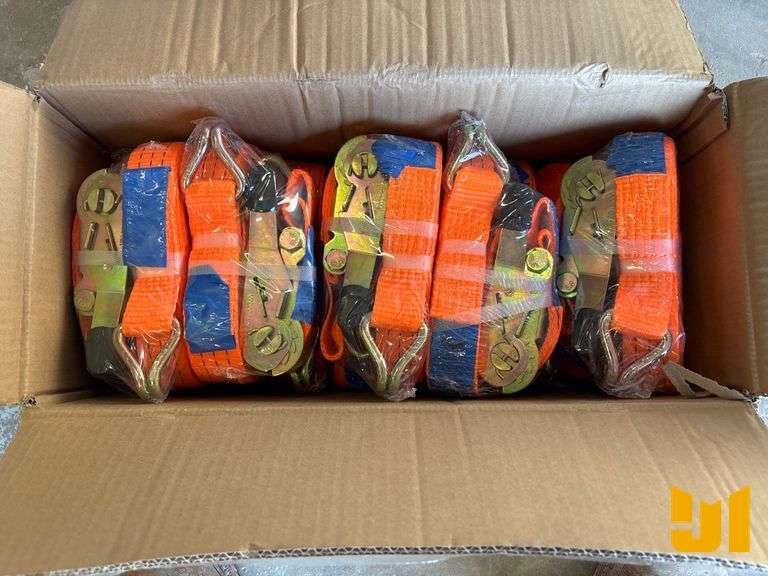 QTY OF 10 UNUSED ZYM SK003 RATCHET STRAPS