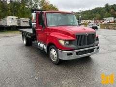 2012 INTERNATIONAL TERRASTAR SINGLE AXLE REGULAR CAB FLATBED TRUCK VIN: 1HTJSSKK5CJ590321