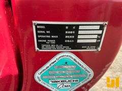 2022 TAKEUCHI TB235-2 HYDRAULIC EXCAVATOR SN: 123601670