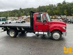 2012 INTERNATIONAL TERRASTAR SINGLE AXLE REGULAR CAB FLATBED TRUCK VIN: 1HTJSSKK5CJ590321