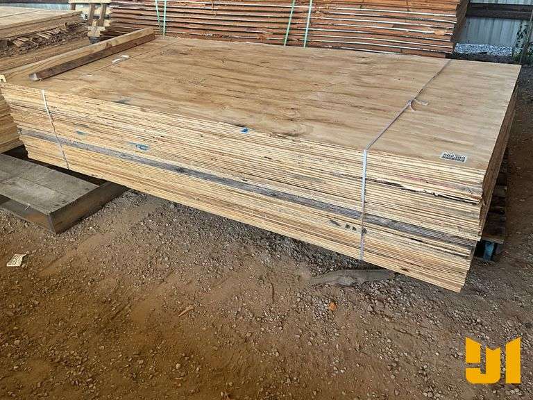 STACK OF 4’ X 8’ 3/4” PLYWOOD