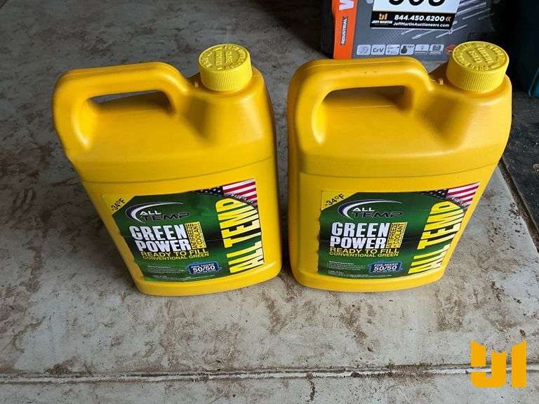 UNUSED GREEN POWER 50/50 PRE-MIXED ANTIFREEZE