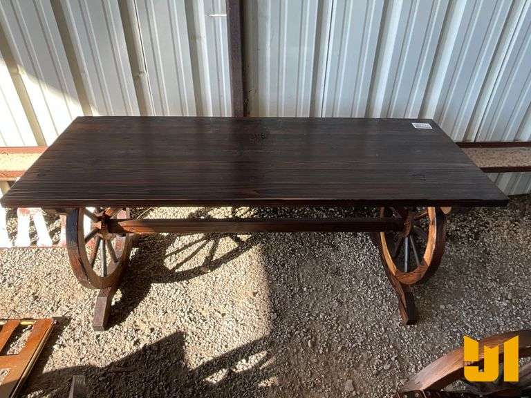 WAGON WHEEL TABLE