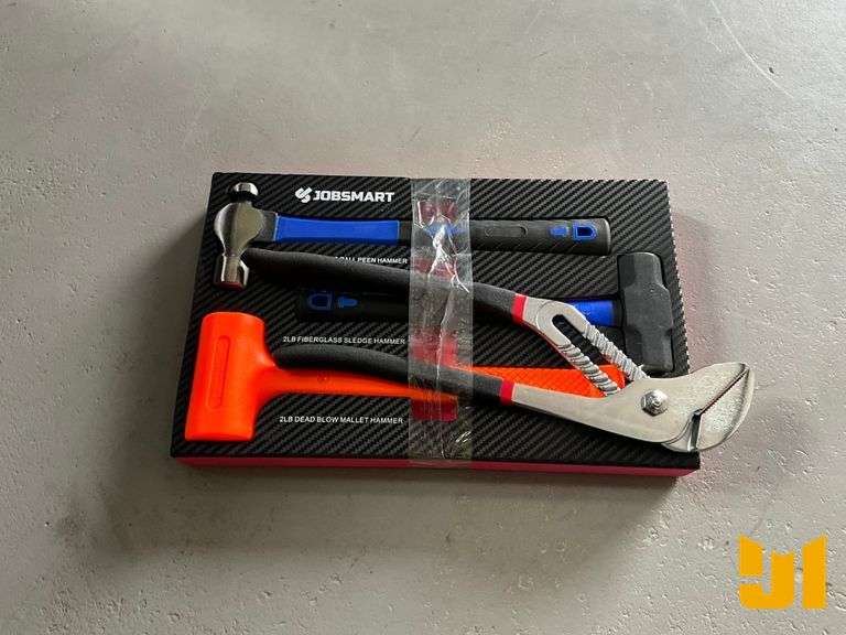UNUSED JOB SMART HAMMER SET WITH CHANNEL LOCKS