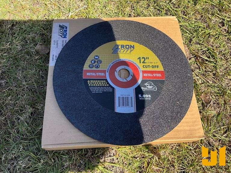 UNUSED 12" IRON CITY METAL CUT-OFF WHEEL ( 10 PER
