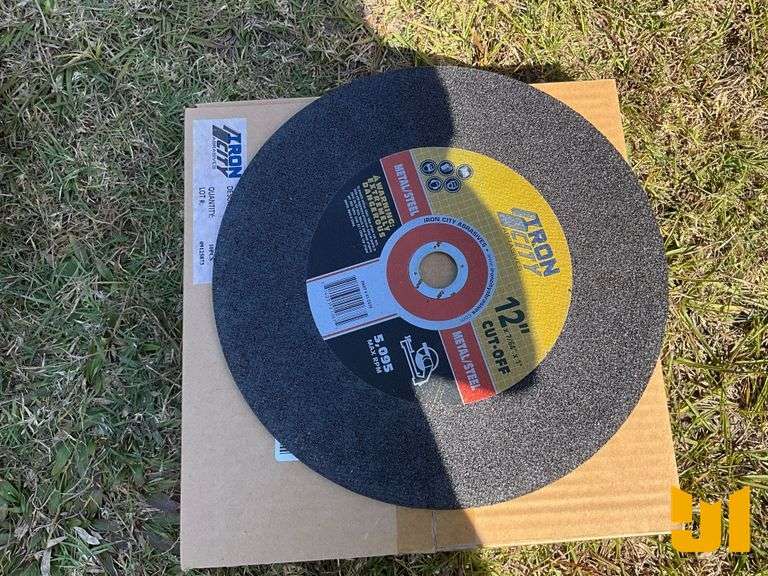 UNUSED 12" IRON CITY METAL CUT-OFF WHEEL ( 10 PER