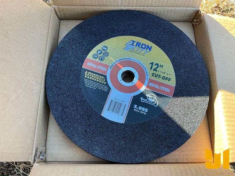 UNUSED 12" IRON CITY METAL CUT-OFF WHEEL ( 10 PER