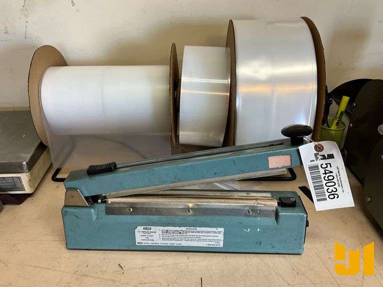 ULINE H-293 12” IMPULSE SEALER W/ CUTTER