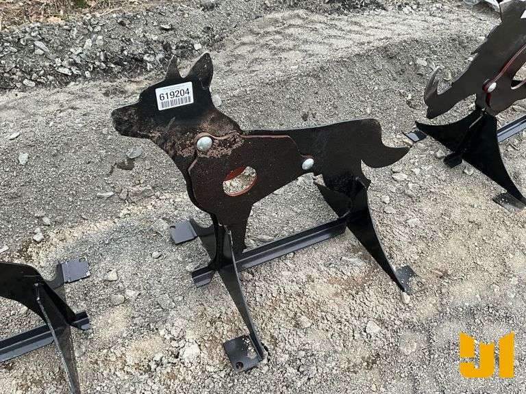 UNUSED KC 3/8" AR500 STEEL COYOTE SHOOTING TARGET W/ HEART