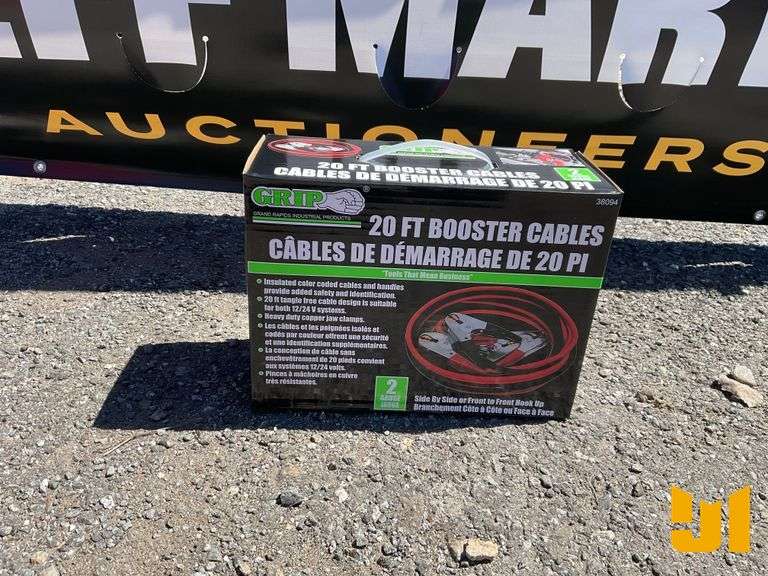 GRIP 20FT BOOSTER CABLES