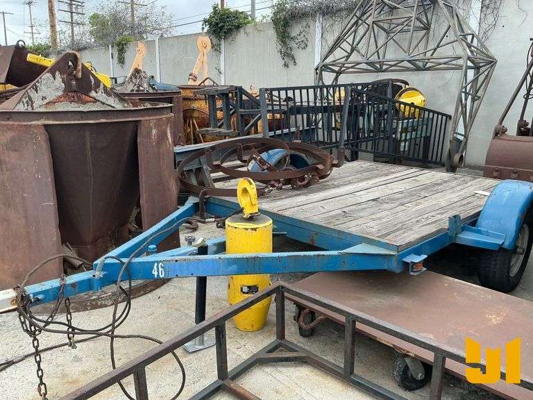 1986 SPEC HOMEMADE 8' EQUIPMENT TRAILER VIN: CA476808