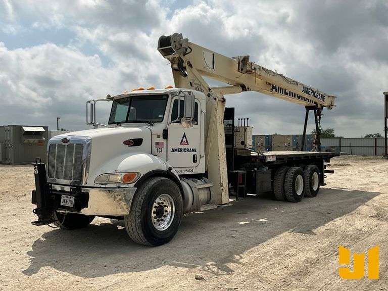 2007 NATIONAL 1100 BOOM SN: 293700 MOUNTED ON 2007 PETERBILT 340 STRAIGHT BOOM TRUCK