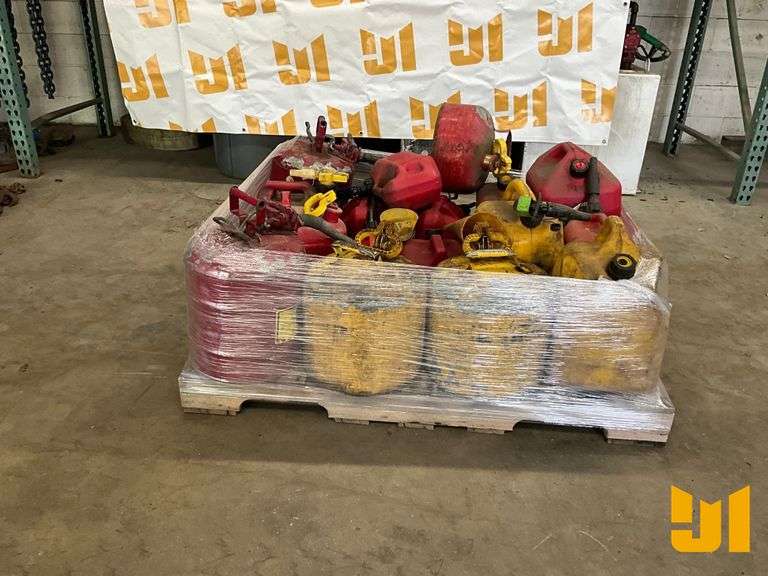 PALLET OF GAS CANS