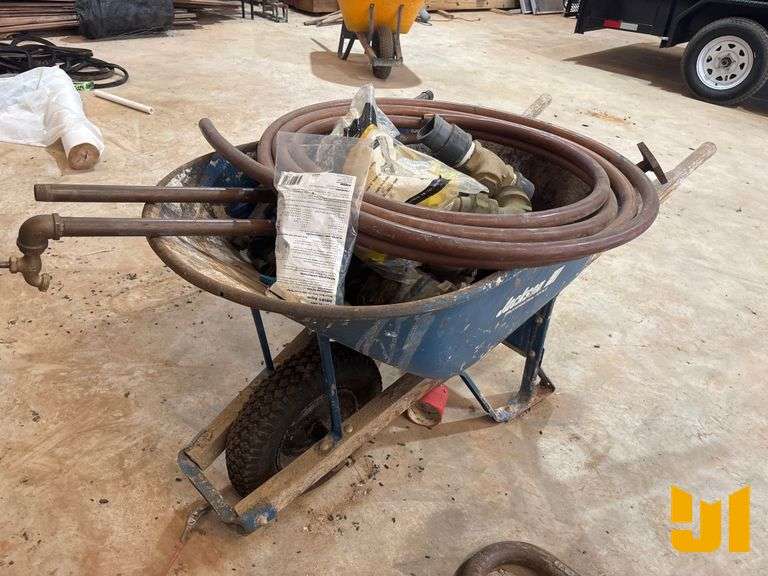 WHEEL BARREL W/COPPER FITTINGS & VALVES