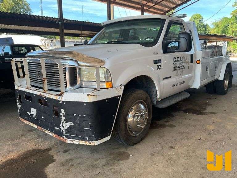 2002 FORD F-450 SD SINGLE AXLE WRECKER VIN: 1FDXF46F22EC73443