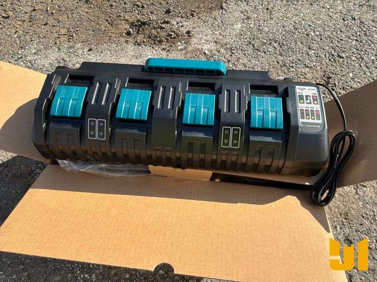 UNUSED POWER UP DC18SF 14.4V TO 18V 4-PORT BATTERY CHARGER