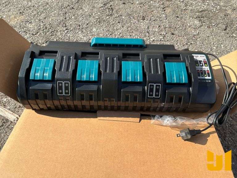UNUSED POWER UP DC18SF 14.4V TO 18V 4-PORT BATTERY CHARGER