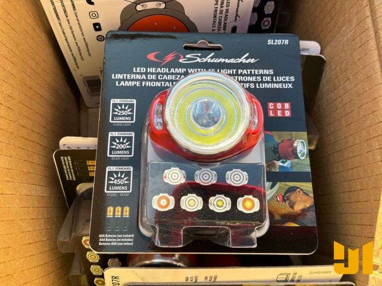 UNUSED SCHUMACHER QTY OF (12) LED HEADLAMPS