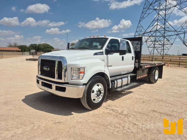 2023 FORD F-650 CREW CAB FLATBED TRUCK VIN: 1FDNW6DC9PDF06789