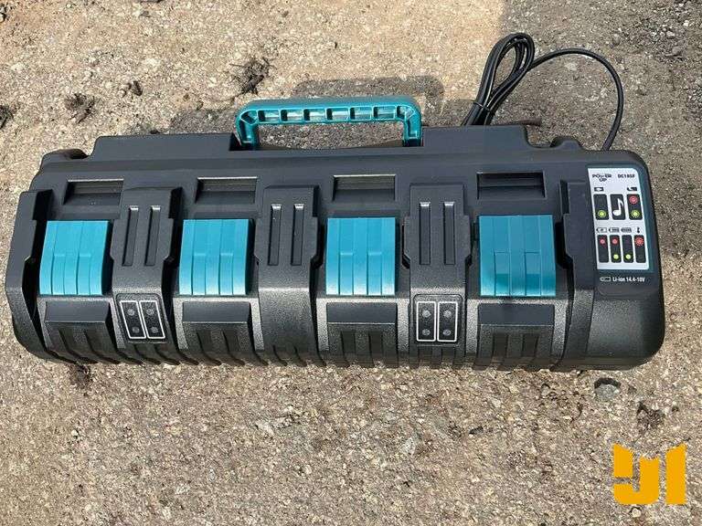 UNUSED POWER UP DC18SF 14.4V TO 18V 4-PORT BATTERY CHARGER