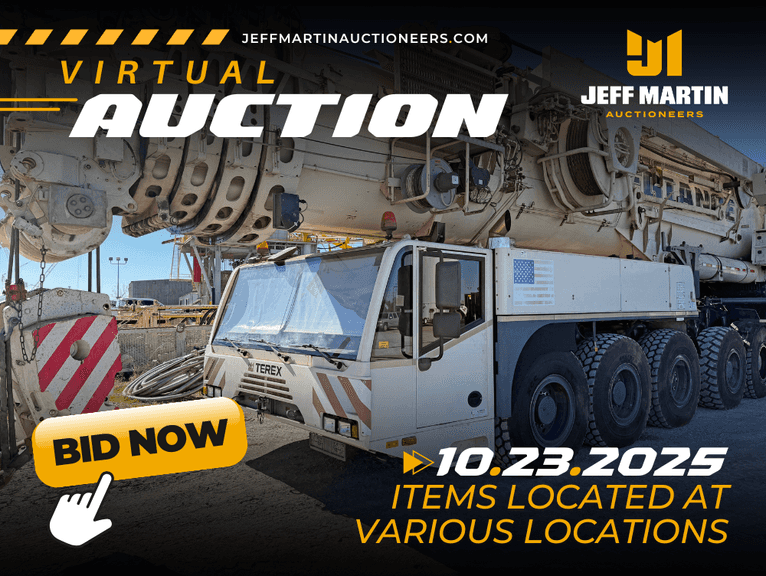 VIRTUAL CRANE, HEAVY TRANSPORT, & SUPPORT EQUIP AUCTION - OCTOBER 23RD @ 10 AM CT