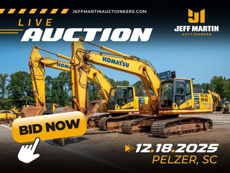 EAST COAST CONST & TRANSPORTATION AUCTION - DECEMBER 18TH @ 9AM ET