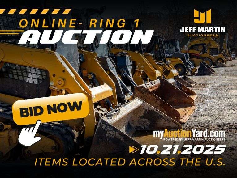 AG EQUIPMENT, CONSTRUCTION EQUIPMENT, TRUCKS, TRAILERS- BEGINS CLOSING OCT. 21ST @ 10AM CT