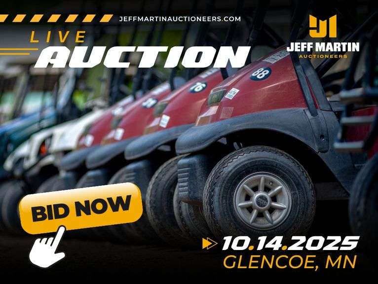 UPPER MIDWEST FALL COMMERCIAL TURF, GOLF COURSE, LANDSCAPE, LAWN CARE AND SNOW REMOVAL PUBLIC AUCTION OCT 14TH @ 9AM CST