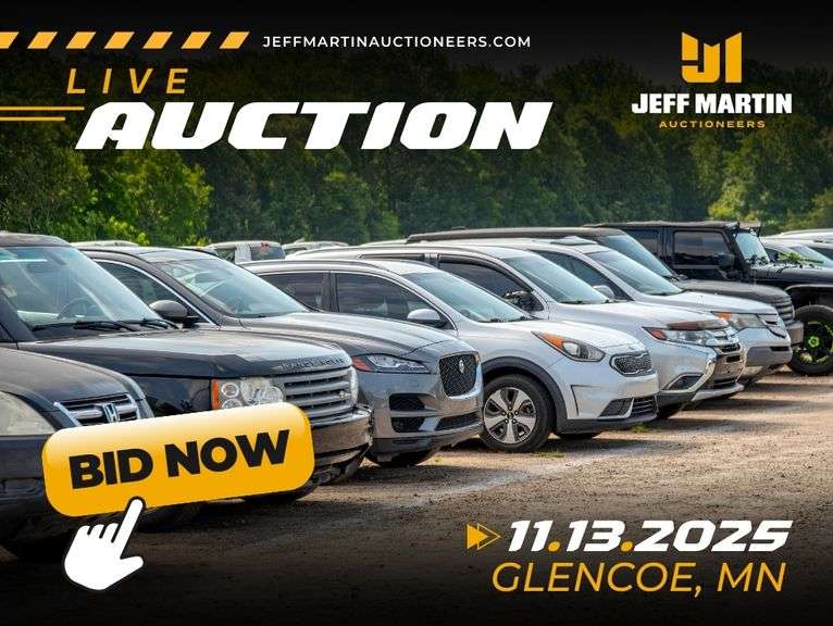 UPPER MIDWEST PUBLIC AUTOMOBILE AUCTION - NOVEMBER 13TH @ 5:30PM CT