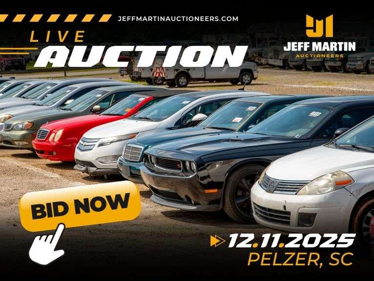SOUTHEAST AUTOMOBILE AUCTION FEATURING VEHICLES, BOATS, MOTORCYCLES, RV'S - DECEMBER 11TH @ 5:30 PM ET