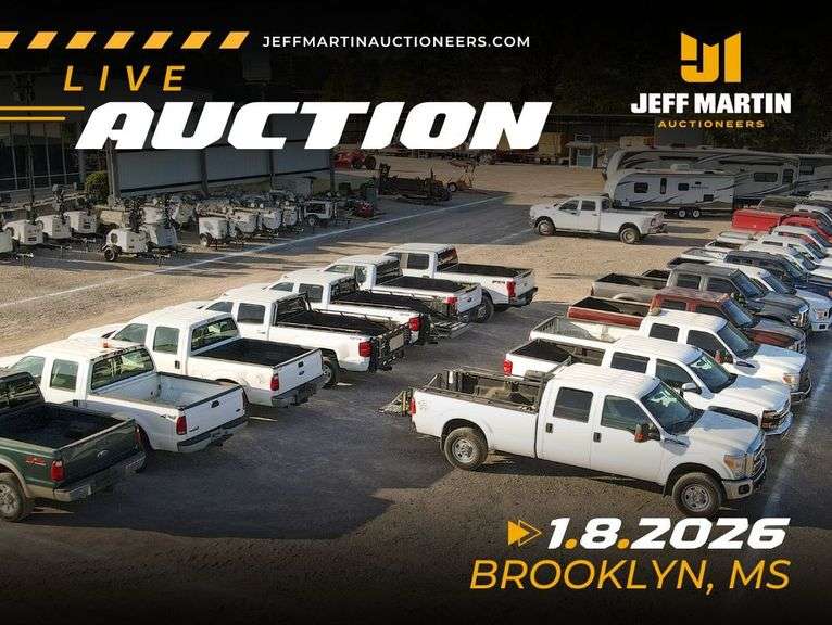 SOUTH MISSISSIPPI AUTO AUCTION FEATURING VEHICLES, BOATS, MOTORCYCLES, RV’S - JANUARY 8TH @ 6PM CT