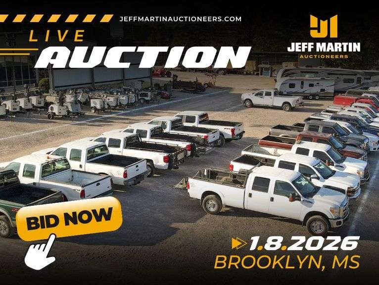 SOUTH MISSISSIPPI AUTO AUCTION FEATURING VEHICLES, BOATS, MOTORCYCLES, RV’S - JANUARY 8TH @ 6PM CT