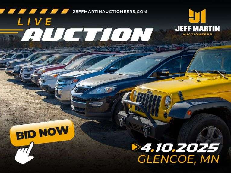 UPPER MIDWEST AUTOMOBILE AUCTION - APRIL 10TH @ 5:30 PM CT