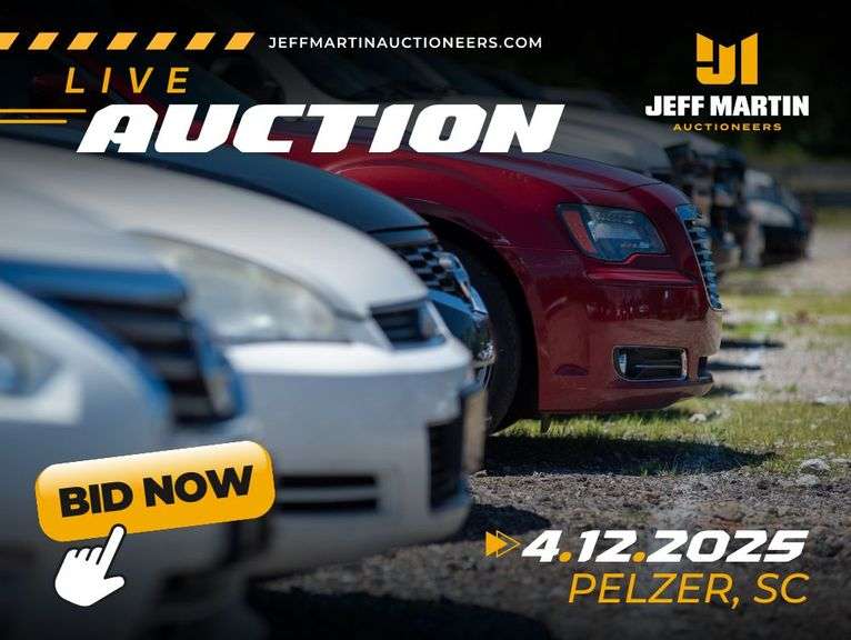 SOUTHEAST AUTOMOBILE AUCTION FEATURING VEHICLES, BOATS, MOTORCYCLES, RV’S - APRIL 12TH @ 9AM ET