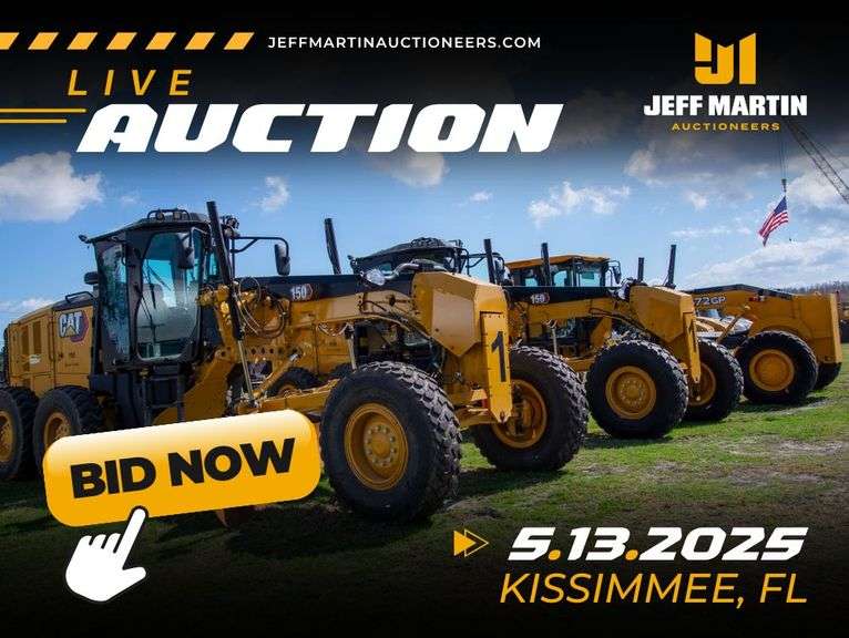 KISSIMMEE FLORIDA CONSTRUCTION LIVE AUCTION- MAY 13TH @ 9AM ET