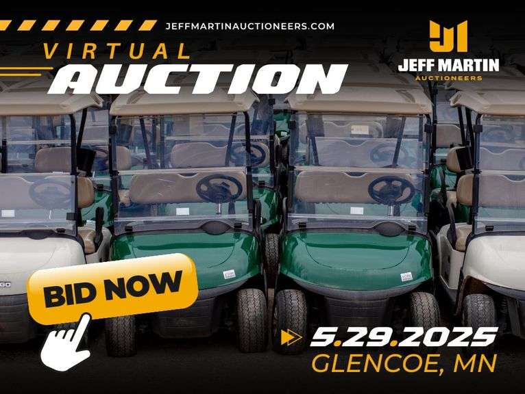 FLEET MAINTAINED GOLF CART INVENTORY REDUCTION AUCTION - MAY 29TH @ 9 AM CT