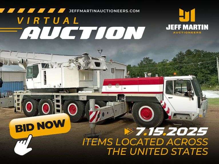  VIRTUAL CRANE, HEAVY TRANSPORT, & SUPPORT EQUIP AUCTION- JULY 15TH @ 1PM CT