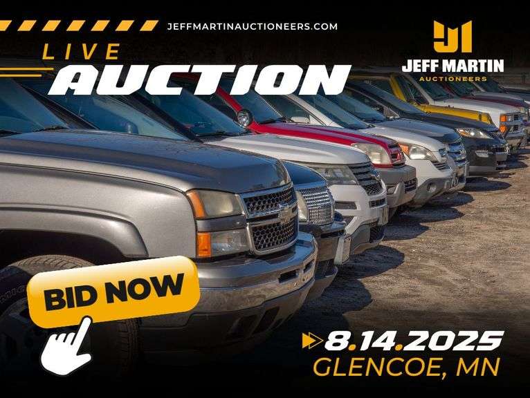 UPPER MIDWEST AUTOMOBILE AUCTION- AUGUST 14TH @ 5:30 PM CT