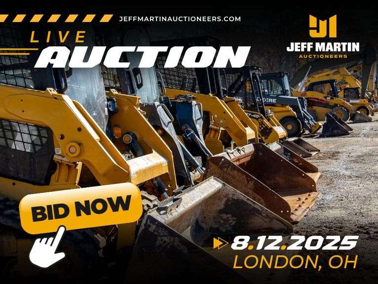 CENTRAL OHIO AG & CONSTRUCTION EQUIPMENT AUCTION - AUGUST 12TH AT 9AM ET