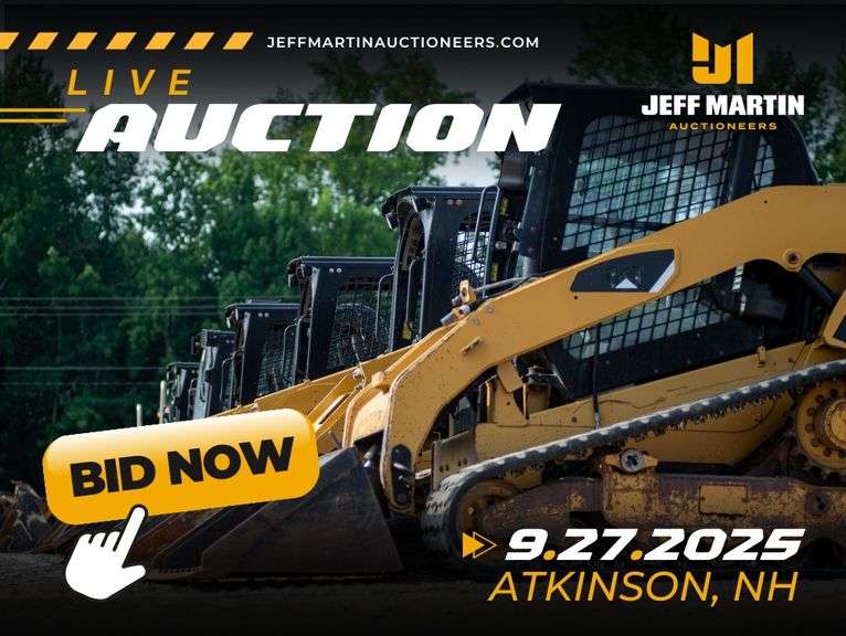 NORTHEAST US LIVE AND ONLINE CONSIGNMENT AUCTION - SEPTEMBER 27TH @9AM ET
