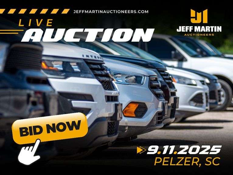 SOUTHEAST AUTOMOBILE AUCTION FEATURING VEHICLES, BOATS, MOTORCYCLES, RV'S - SEPT  11TH @ 5:30 PM ET