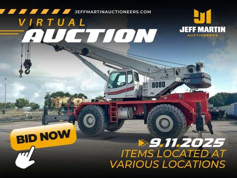 VIRTUAL CRANE, HEAVY TRANSPORT, & SUPPORT EQUIP AUCTION - SEPTEMBER 11TH @ 1PM CT