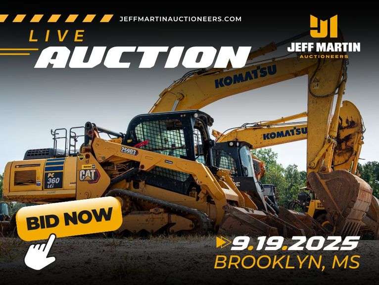 EARLY FALL CONSTRUCTION & TRANSPORTATION PUBLIC AUCTION- SEPTEMBER 19TH @ 9 AM CT