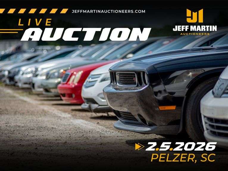 SOUTHEAST AUTOMOBILE AUCTION FEATURING VEHICLES, BOATS, MOTORCYCLES, RV'S  - FEBRUARY 5TH @ 5:30 PM ET