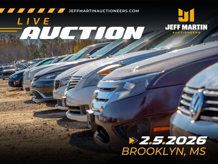 SOUTH MISSISSIPPI AUTO AUCTION FEATURING VEHICLES, BOATS, MOTORCYCLES, RV’S - FEBRUARY 5TH @ 6PM CT
