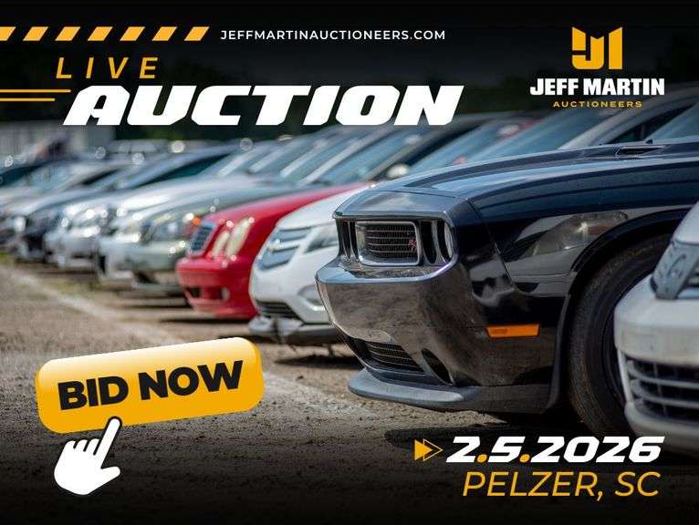 SOUTHEAST AUTOMOBILE AUCTION FEATURING VEHICLES, BOATS, MOTORCYCLES, RV'S  - FEBRUARY 5TH @ 5:30 PM ET