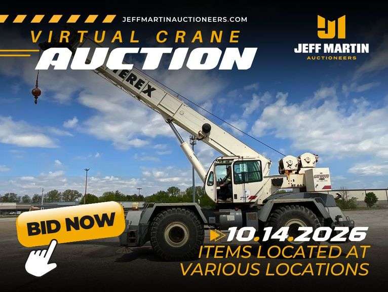 VIRTUAL CRANE & HEAVY TRANSPORT AUCTION - OCTOBER 14TH @ 10 AM CT