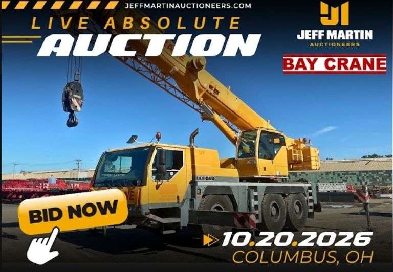 BAY CRANE COMPANIES - ABSOLUTE STRATEGIC FLEET UPDATE AUCTION - TUESDAY, OCTOBER 20TH AT 9AM ET