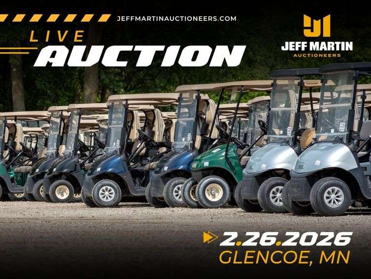 FLEET MAINTAINED GOLF CART INVENTORY REDUCTION AUCTION - FEBRUARY 26TH @ 9 AM CT